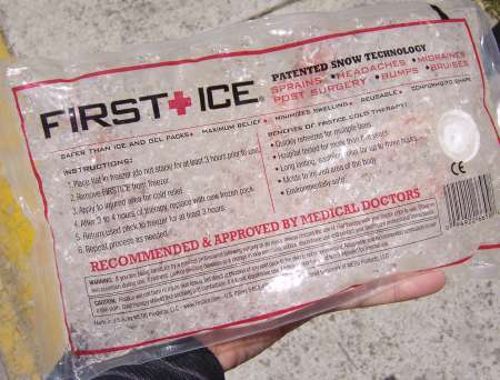 FirstIce pack - melted