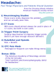 Headache - Five Things Physicians and Patients should Question