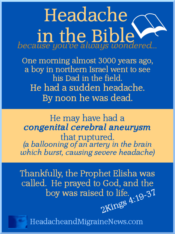 Headache in the Bible