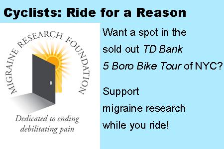 Cyclists: Ride for a Reason on a bike tour of New York City, and do it to help fight migraine disease!