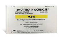 Timolol eye drops