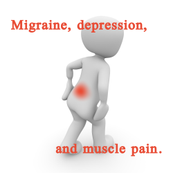 Muscle soreness and migraine