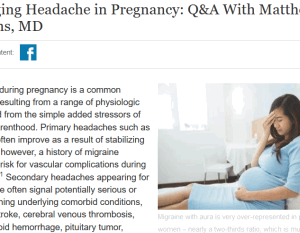 Migraine and Headache in Pregnancy Q&A