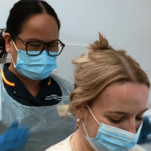 Greater occipital nerve block injection
